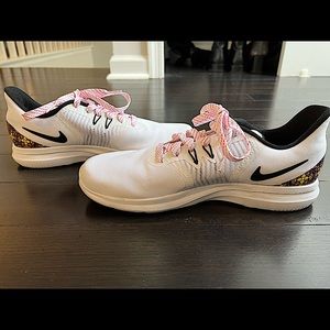 Nike Sneakers - White running sneakers - WORN ONCE! Basically brand new!